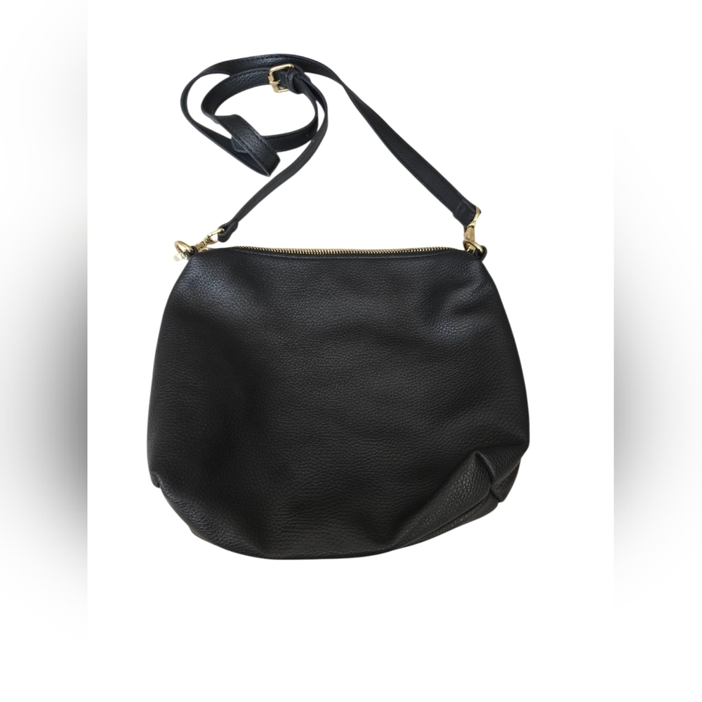 Steve Madden Elegant Black Leather Shoulder Bag - Picture 5 of 8